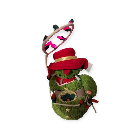 Collections ETC Christmas Holiday Saguaro Cowboy Animated Musical Cactus - Picture 6 of 16